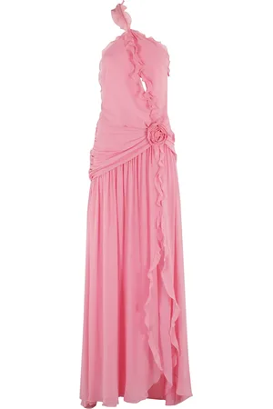 BLUMARINE Femme, Robes, Rose, Taille: 36 FR Robe à volants pour femmes