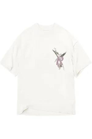 Represent Homme, Tops, Blanc, Taille: L T-shirt Oversize Archangel en Coton