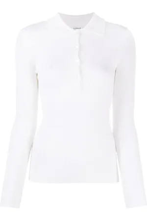 P.A.R.O.S.H. Femme, Tops, Blanc, Taille: 38 FR Haut Élégant Panna Maglia