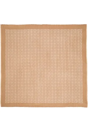 Twin-Set Femme, Accessoires, , Taille: ONE Size Kefiah en viscose jacquard avec Oval T