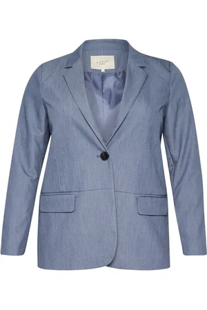 Kaffe Femme, Vestes, Bleu, Taille: 50 FR Blazer Vintage Indigo