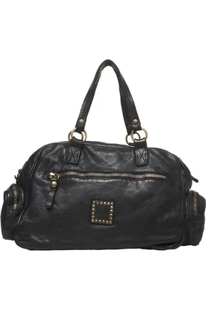 Campomaggi Femme, Sacs, Noir, Taille: ONE Size Sac de voyage en cuir noir