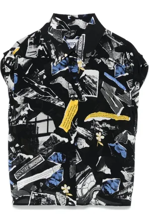 Moschino Femme, Blouses et Chemises, Multicolore, Taille: 36 FR Haut sans Manches en Viscose Douce