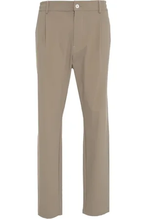 CRUNA Homme, Pantalons, Brun, Taille: L Pantalon Marron Coupe Fuselée Style Mitte