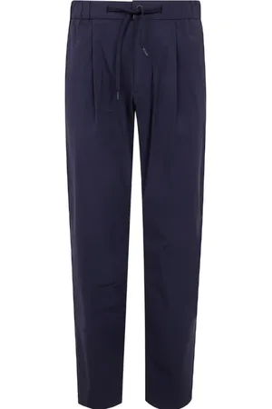 HERNO Homme, Pantalons, Bleu, Taille: S Pantalon Bleu Coupe Droite