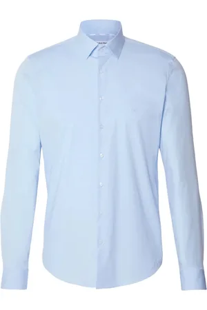 Calvin Klein Homme, Chemises, Bleu, Taille: 3XL Chemise Slim Fit Bleu Clair