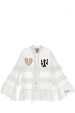 5 PROGRESS Femme, Blouses et Chemises, Blanc, Taille: 38 FR Chemises Blanches pour Hommes