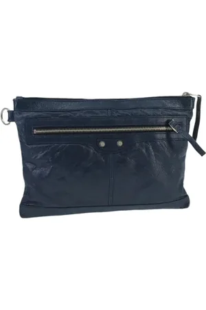 Balenciaga Femme, Pre-owned, Bleu, Taille: ONE Size Pre-owned Cuir pochettes-minaudieres