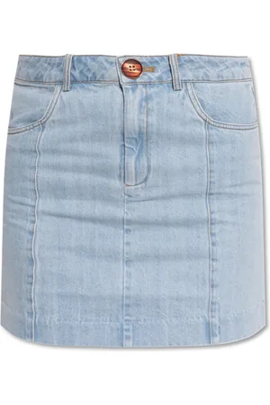 Gestuz Femme, Jupes, Bleu, Taille: 38 FR Jupe en denim Vella