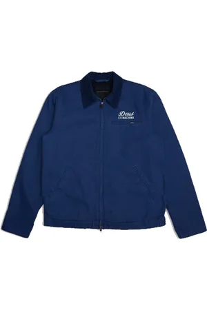 Deus Ex Machina Homme, Vestes, Bleu, Taille: S Veste Travail Mécanicien Bleu Laine
