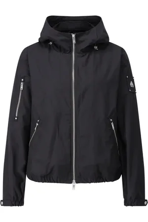 Moose Knuckles Femme, Vestes, Noir, Taille: 42 FR Blouson à capuche déperlant