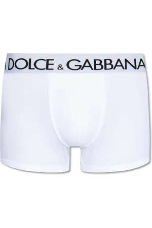 Dolce & Gabbana Homme, Sous-vêtements, Blanc, Taille: S Boxer avec logo