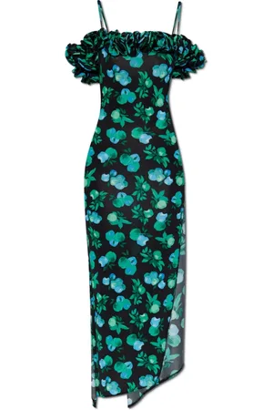 COPERNI Femme, Robes, Vert, Taille: 38 FR Robe Imprimée