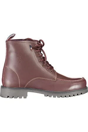 U.S. Polo Assn. Homme, Chaussures, Rouge, Taille: 44 EU Bottes en Cuir Rose Style Décontracté