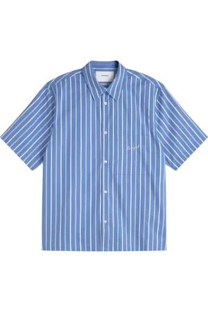 Axel Arigato Homme, Chemises, Bleu, Taille: S Chemise Rayée Moderne