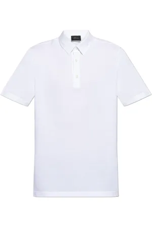 BRIONI Homme, Tops, Blanc, Taille: L Polo avec logo