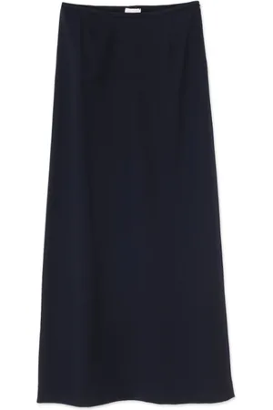ALYSI Femme, Jupes, Noir, Taille: 40 FR Jupe en Laine à Fente