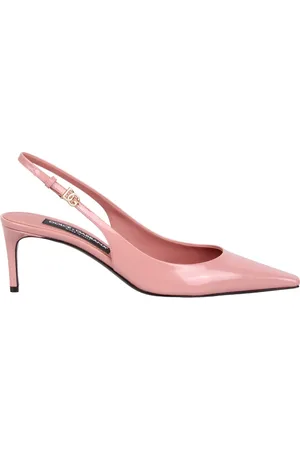 Dolce & Gabbana Femme, Chaussures, Rose, Taille: 38 1/2 EU Escarpins à Talon Haut en Cuir Verni avec Bride