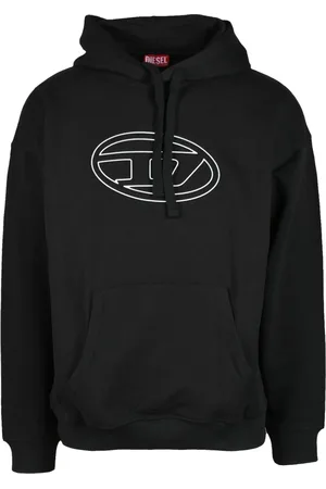 Diesel Homme, Sweatshirts et sweats à capuche, Noir, Taille: M Sweat en Coton