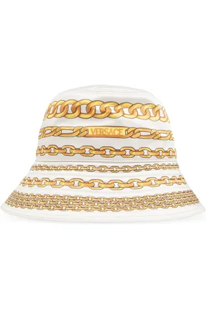 VERSACE Femme, Accessoires, , Taille: 59 CM Chapeau avec impression de trésor