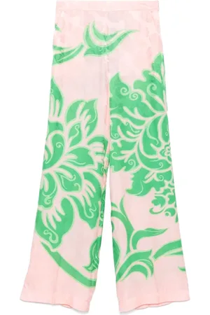 Etro Femme, Pantalons, Multicolore, Taille: 38 FR Pantalon Imprimé Rose Clair
