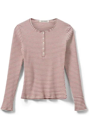 Sofie Schnoor Femme, Tops, Multicolore, Taille: 44 FR T-shirt à Rayures à Manches Longues Rouge