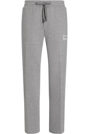 Dolce & Gabbana Homme, Pantalons, Gris, Taille: S Pantalon en Coton Gris Élève Garde-Robe