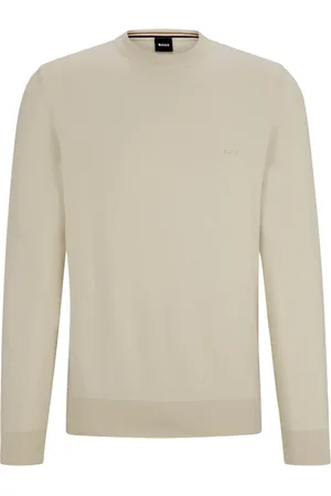 HUGO BOSS Homme, Pulls, , Taille: 3XL Pull en coton brodé avec logo