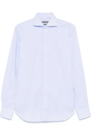 corneliani Homme, Chemises, Bleu, Taille: L Chemise Bleu Clair Collection Élégante