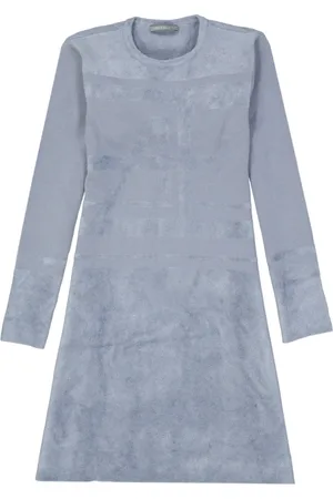 Alberta Ferretti Femme, Robes, Gris, Taille: 38 FR Robe Grise en Laine Élégante Tenue Soirée