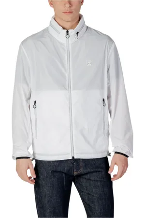 Armani Exchange Homme, Vestes, Blanc, Taille: XL Veste Homme Printemps/Été Polyester