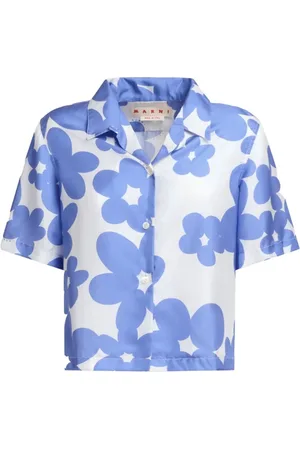 Marni Femme, Blouses et Chemises, Multicolore, Taille: 38 FR Chemise en soie Design élégant