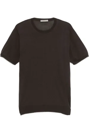 corneliani Homme, Tops, Noir, Taille: 2XL Pull en Soie Noir Mode Homme
