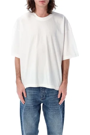 STUDIO NICHOLSON Homme, Tops, Blanc, Taille: M T-shirt en coton Offwhite Ss25