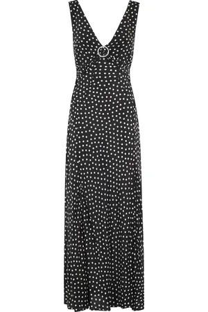 RIXO London Femme, Robes, Noir, Taille: 40 FR Robe Élégante à Fleurs pour Femmes