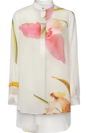 GENNY Femme, Blouses et Chemises, Multicolore, Taille: 36 FR Chemise Blouse Blanche