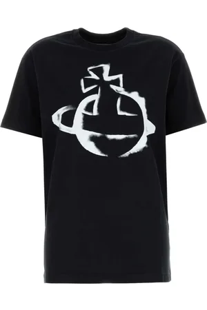 Vivienne Westwood Femme, Tops, Noir, Taille: 38 FR T-shirt oversize en coton noir