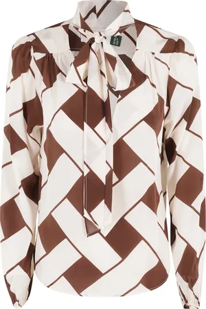 RIXO London Femme, Blouses et Chemises, Multicolore, Taille: 40 FR Moss Top - Élégant et Tendance
