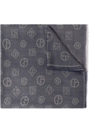 Giorgio Armani Homme, Accessoires, Bleu, Taille: ONE Size Écharpe en cachemire