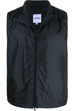 Aspesi Homme, Vestes, Bleu, Taille: S Gilet Léger en Nylon