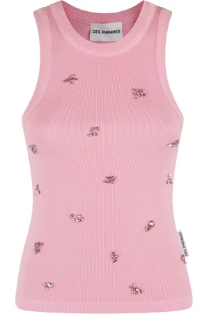 Des Phemmes Femme, Tops, Rose, Taille: 36 FR Débardeur Classique