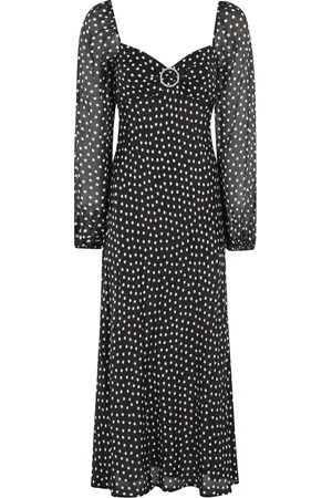 RIXO London Femme, Robes, Noir, Taille: 38 FR Robe Mini Florale