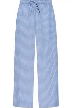 Marni Femme, Pantalons, Bleu, Taille: 36 FR Pantalon en coton à rayures