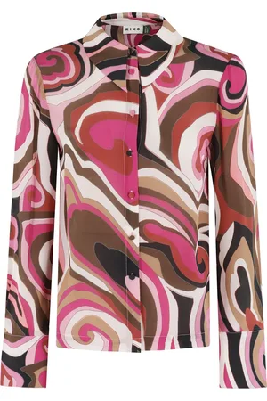 RIXO London Femme, Blouses et Chemises, Multicolore, Taille: 38 FR Robe Havan Élégante pour Femmes