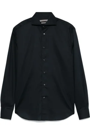 corneliani Homme, Chemises, Noir, Taille: M Chemise Noire pour Homme Élégante et Confortable