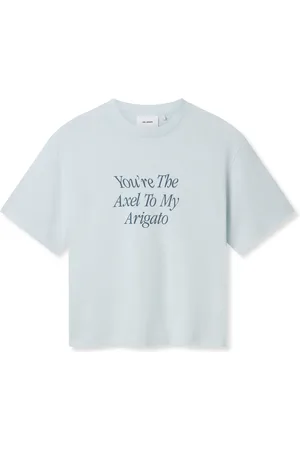 Axel Arigato Femme, Tops, Bleu, Taille: 38 FR Mon T-shirt Imprimé Axel