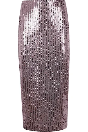 ROTATE Femme, Jupes, Rose, Taille: 36 FR Jupe Crayon à Sequins