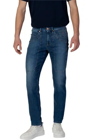 Jeckerson Homme, Jeans, Bleu, Taille: W36 Jeans Slim Collection Printemps/Été