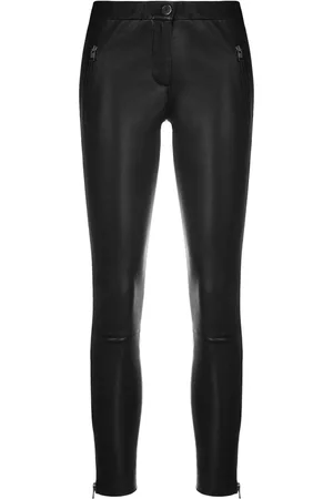 arma leder Femme, Pantalons, Noir, Taille: 40 FR Leggings de motard ajustés et extensibles