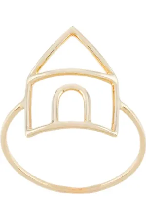 Aliita Femme, Accessoires, Jaune, Taille: ONE Size Bague Minimaliste en Argent